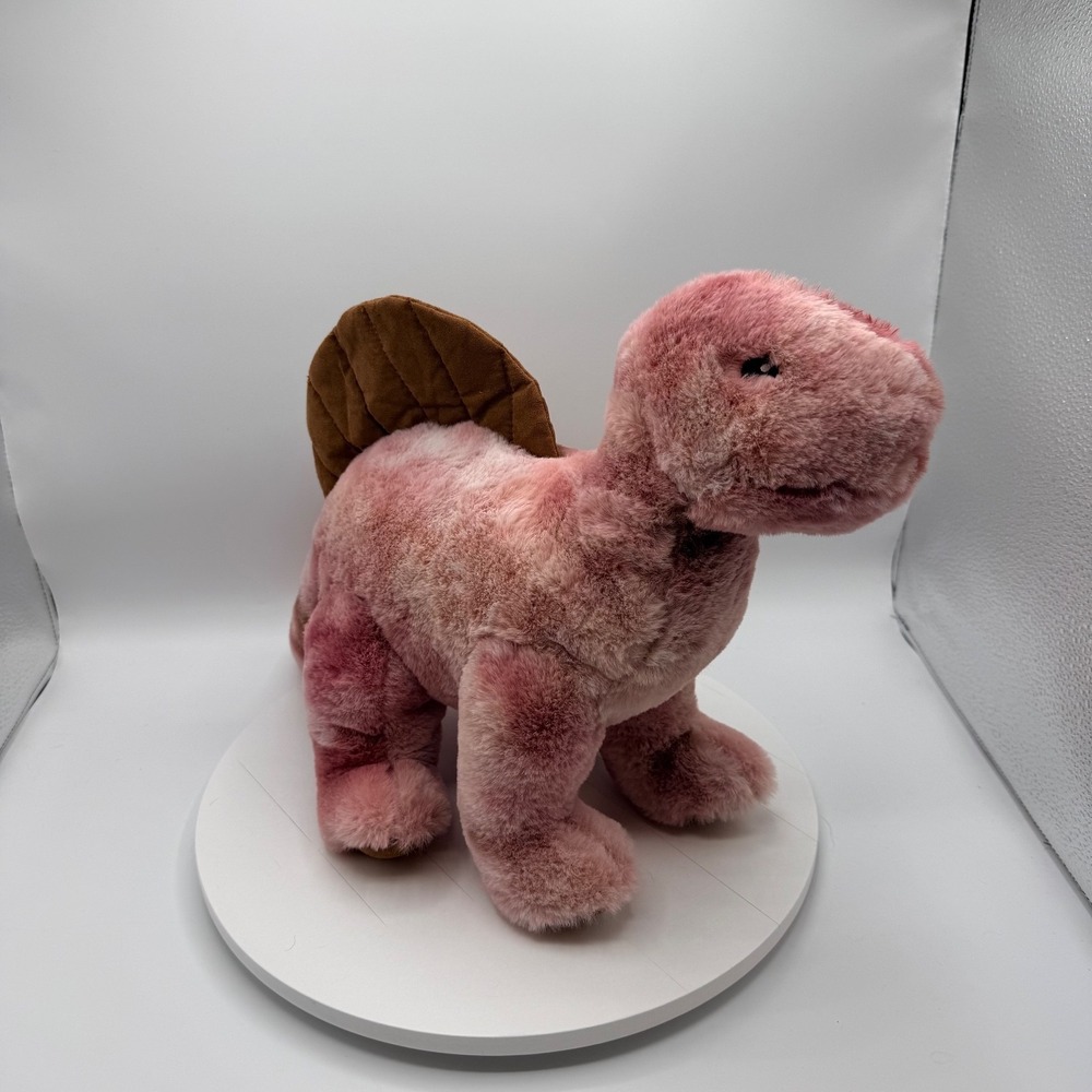 FAO Schwarz 19" Glow Brights LED with Sound Spinosaurus Dinosaur Toy Plush Pink